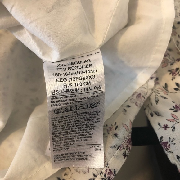 Gap Girls Floral Dress XXL - Picture 3 of 4